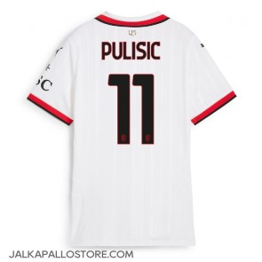 AC Milan Christian Pulisic #11 Vieraspaita Naisten 2024-25 Lyhythihainen